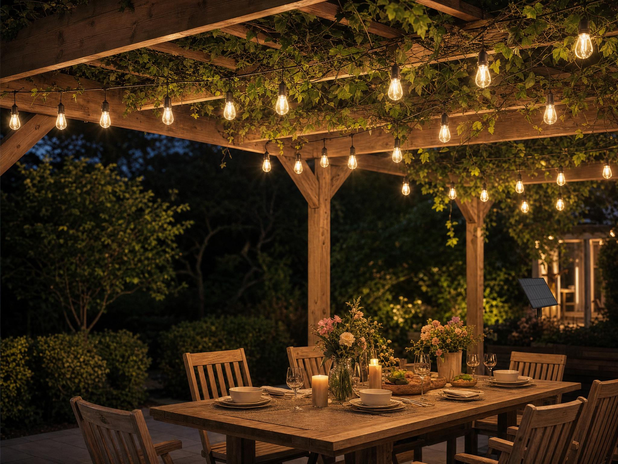 Waterproof  LED Outdoor Fairy Lights for Patio, Garden & Pergola