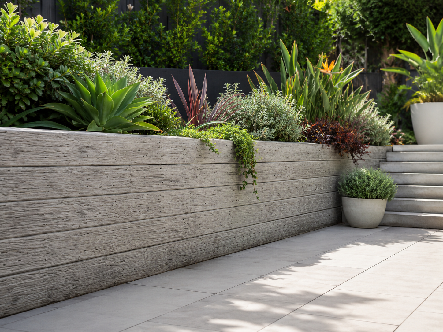 Timber Look Concrete Sleepers