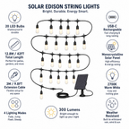 Waterproof  LED Outdoor Fairy Lights for Patio, Garden & Pergola